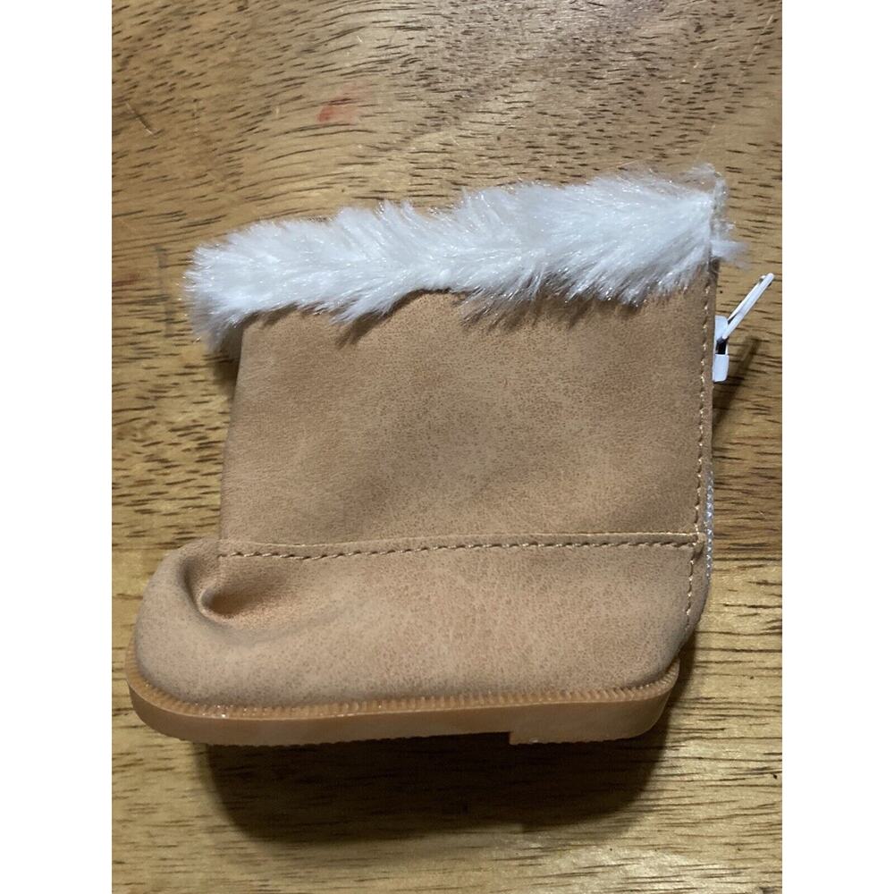 Light BROWN Suede Fringed MOCCASIN BOOTS fits 18" American‎ Girl DOLL SHOES - Picture 5 of 6